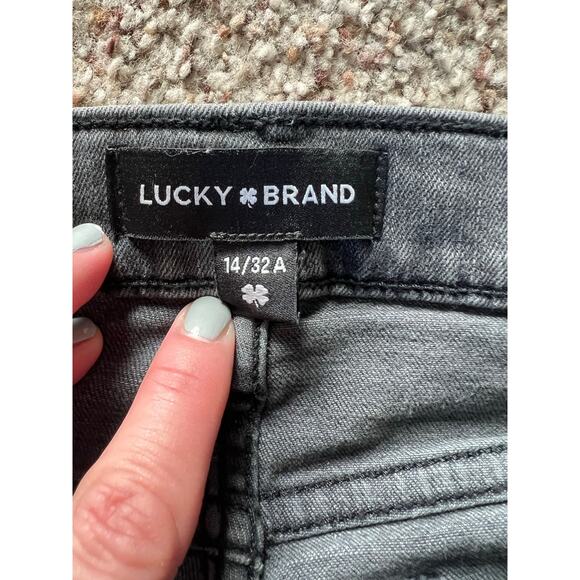 Lucky Brand Bridgette High Rise Skinny Jean, Gray, 14/32, Raw Hem, 26" Inseam - Picture 10 of 15